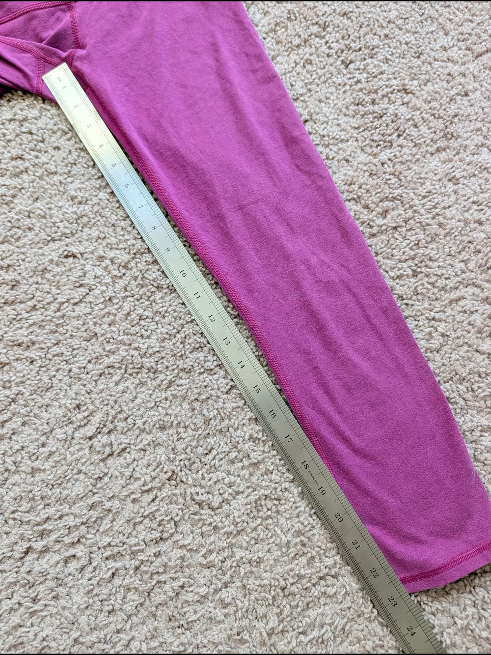 Lululemon Womens Purple Roll Down Waist Wunder Under Crop II Leggings Size 4